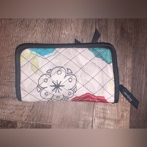 Thirty one Floral Quilted Wallet with Black Trim